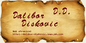 Dalibor Dišković vizit kartica